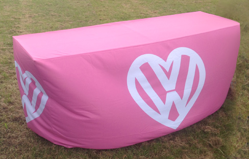 Pink I love VW Table Cloth