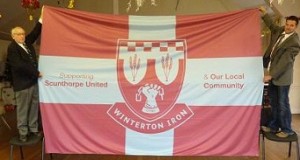 Football supporters flag